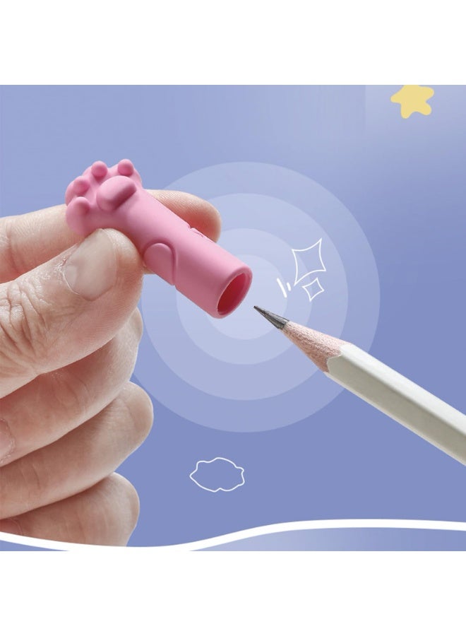 SYOSI Cute Cat Paw Pencil Caps, Eraser Tip Protectors and Extender Holders, Adorable Pencil Toppers for School, Office, and Study Supplies, Fun Decorative Accessories (Mix Colors, 30-Piece) - Image 4